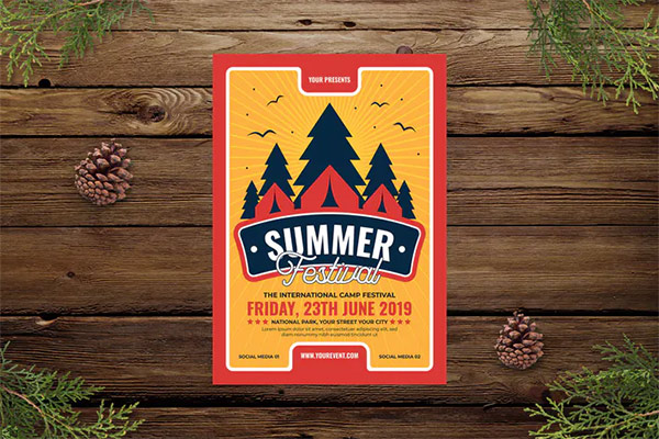 Summer Camp Festival PSD