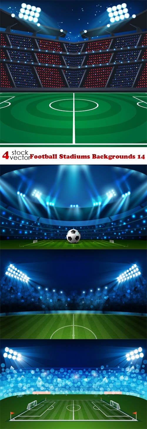 Vectors - Football Stadiums Backgrounds 14