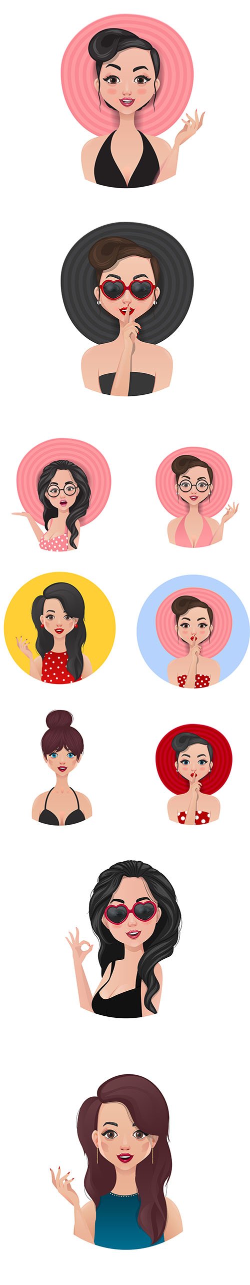 Collection of Beautiful Girl Illustration