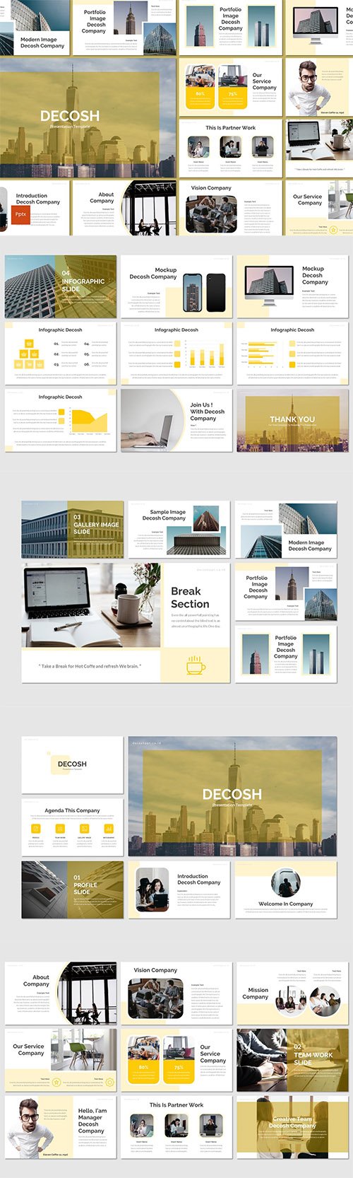 Decosh - Powerpoint, Keynote and Google Slides Template