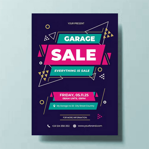 Promo Garage Sale Flyer TF6H8ZY