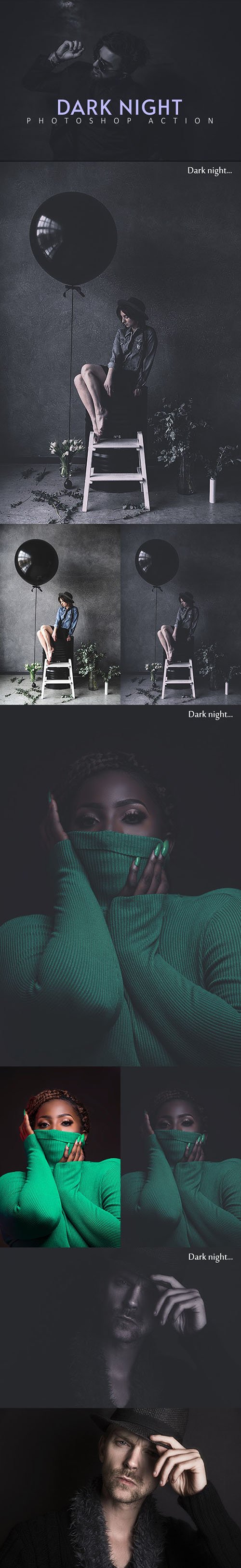 Dark Night Photoshop Action 25606778