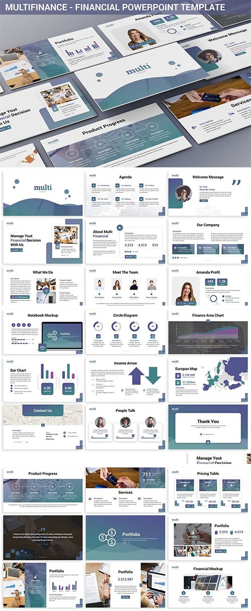 MultiFinance - Financial Powerpoint Template