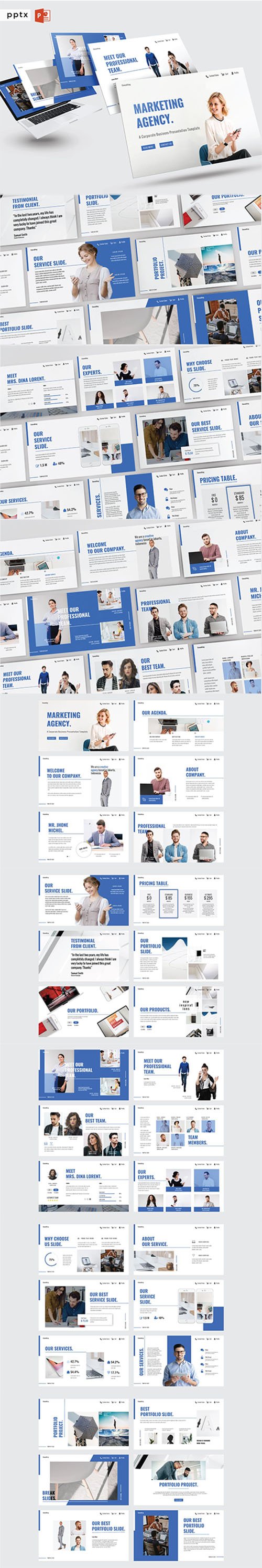 MARKETING AGENCY - Powerpoint V446 and Keynote V445