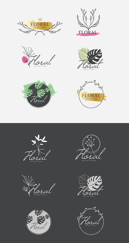 Elegant Floral Logo Collection
