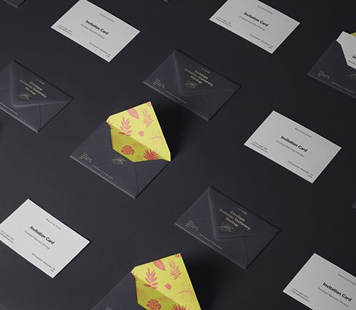 Invitation Envelope Mockup