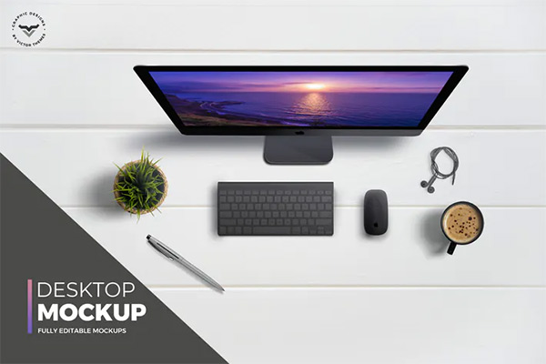 iMac Topview Mockups