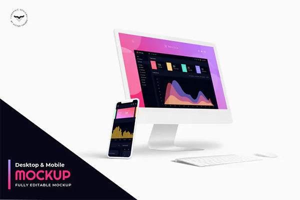 iMac and iPhone Mockups