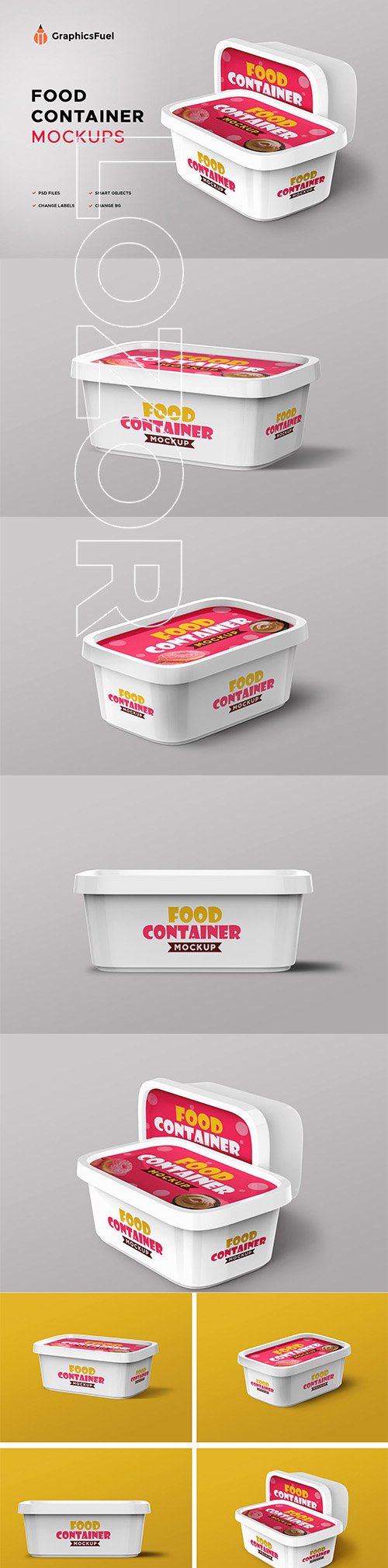 Plastic Food Container Mockups 4200027