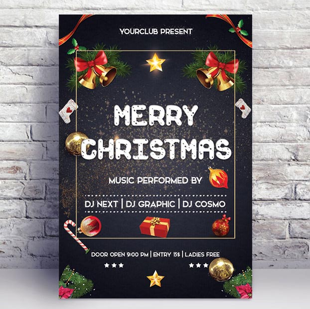 Merry Christmas - Premium flyer psd template
