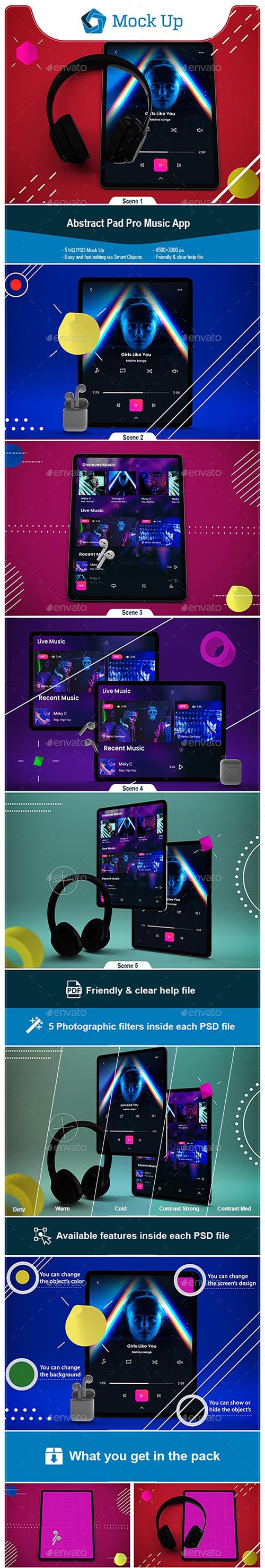 Abstract Tablet Pro Music App 24922748