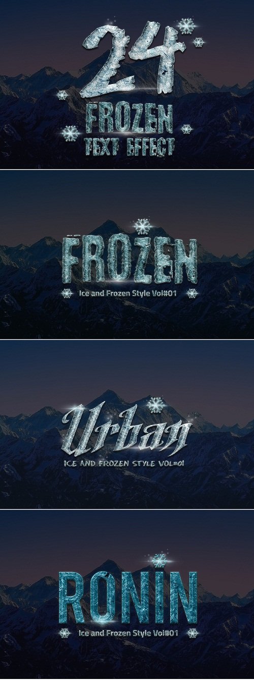 24 Frozen and Ice Text Effect - 1118495