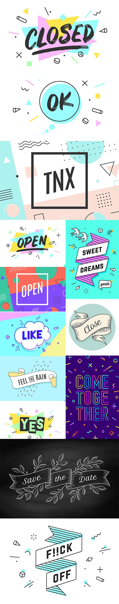 Colorful Graphic Banner with Text