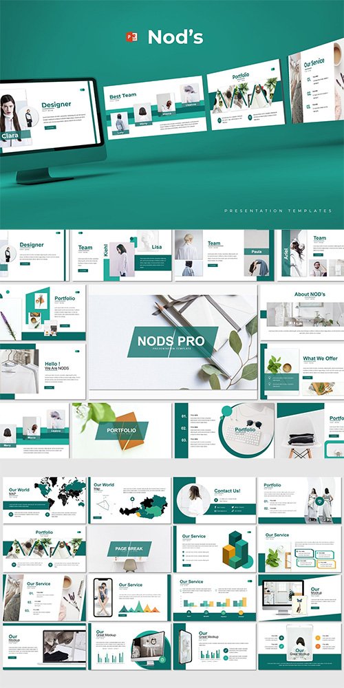 Nod's - Powerpoint Keynote and Google Slides Templates