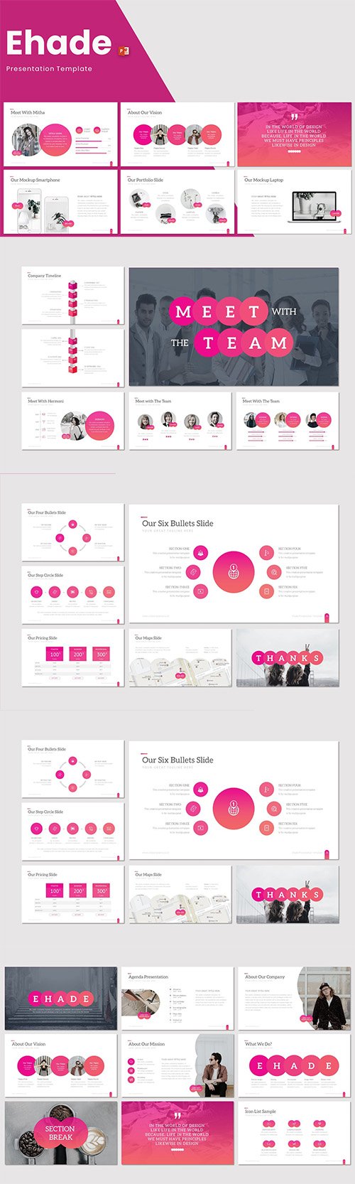 Ehade - Powerpoint Keynote and Google Slides Templates
