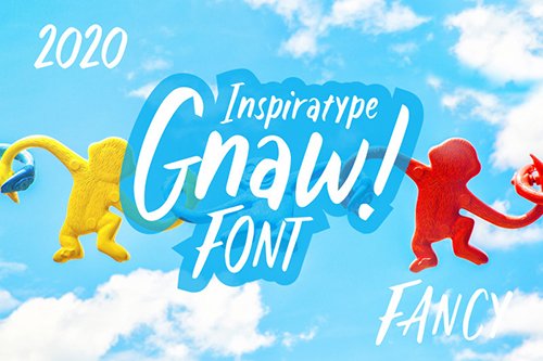 Gnaw Kids Fancy Script Font
