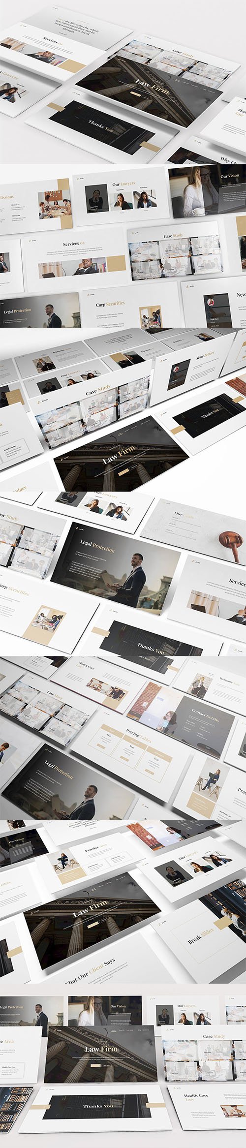 Law Firm Powerpoint, Keynote and Google Slides Template