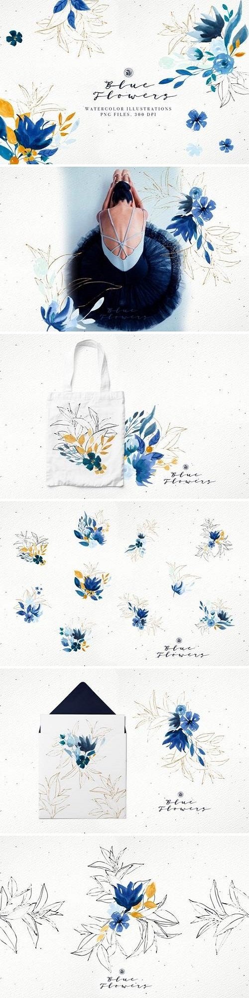 Blue Flowers - 3468058