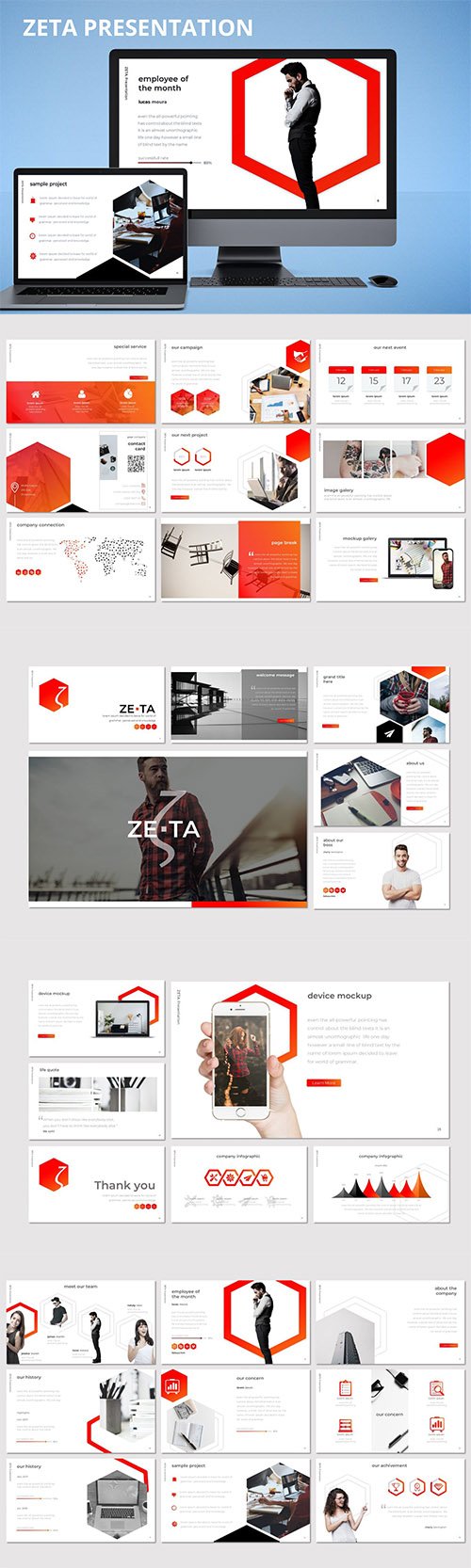 Zeta - Powerpoint, Keynote and Google Slides Template