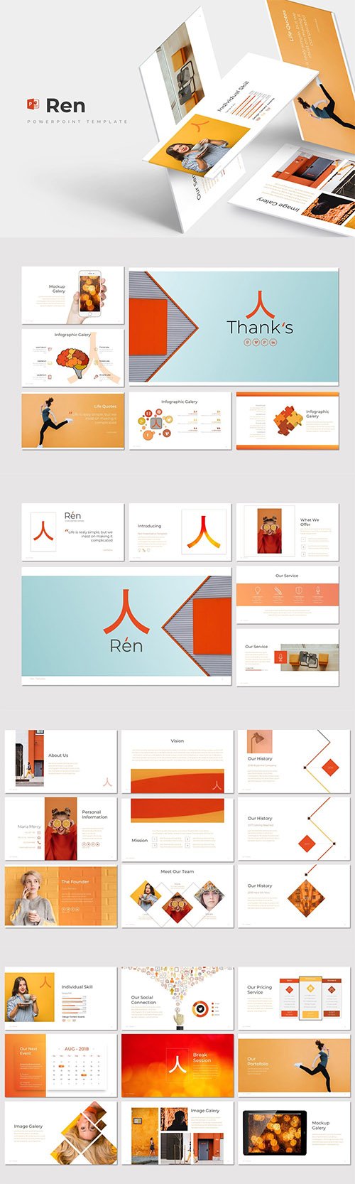 Ren - Powerpoint, Keynote and Google Slides Template
