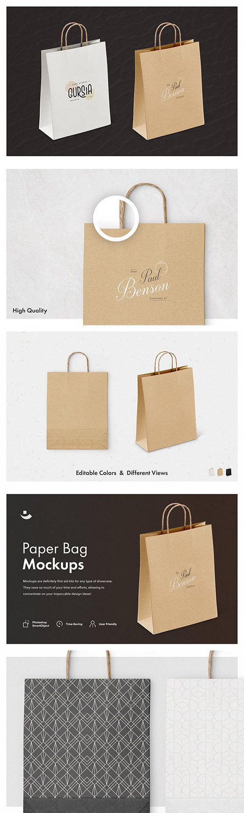 Paper Bag Mockup Set