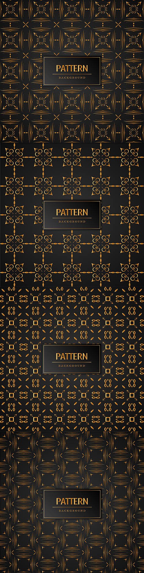 Elegant abstract gold pattern seamless background