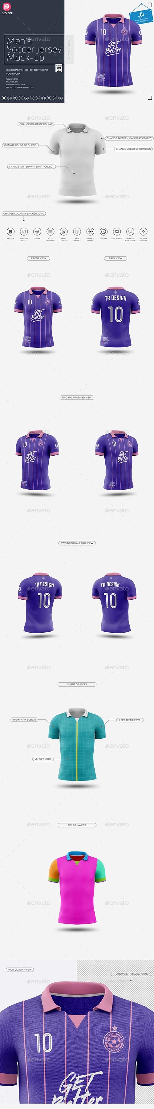 Mens Soccer Jersey Mockup V9 25799854