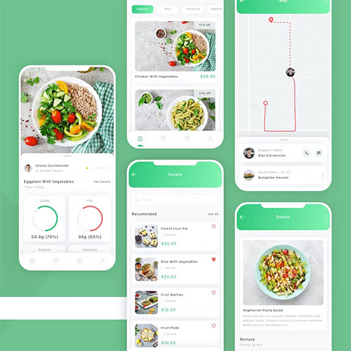 Food Delivery & Order Mobile App UI Kit