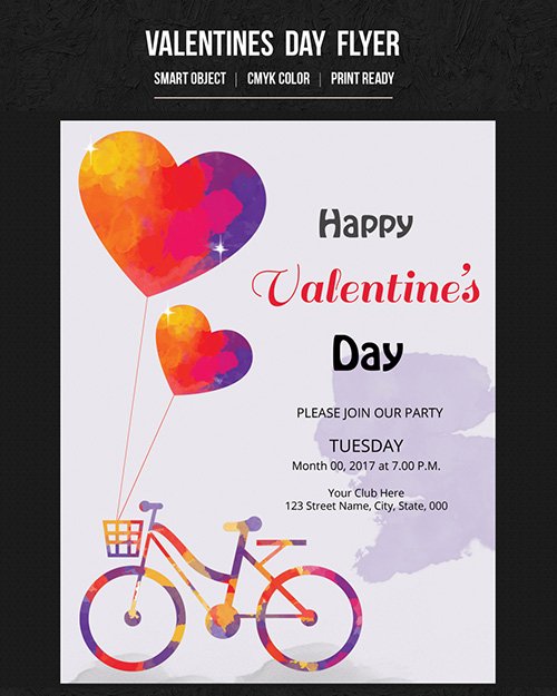 Valentine's Day Party Flyer 12 188715305