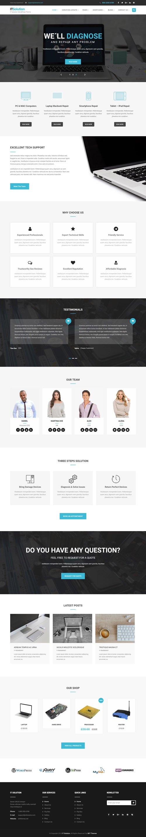 SKT Themes - IT Solutions Pro v1.1 - WordPress Theme