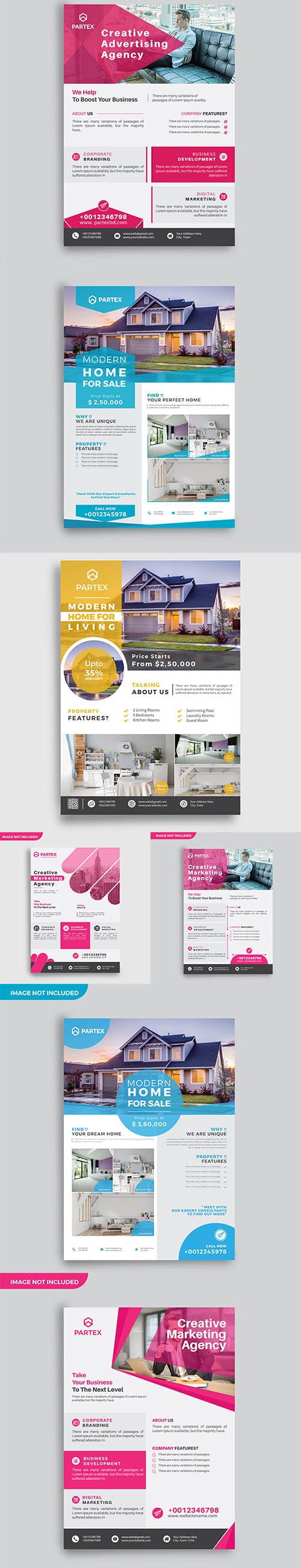 Modern Real Estate and Corporate Flyer Design Template