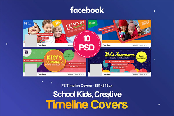 Creative Kids,Children Facebook Covers