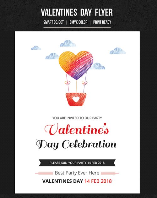 Valentine's Day Party Flyer 11 188715284