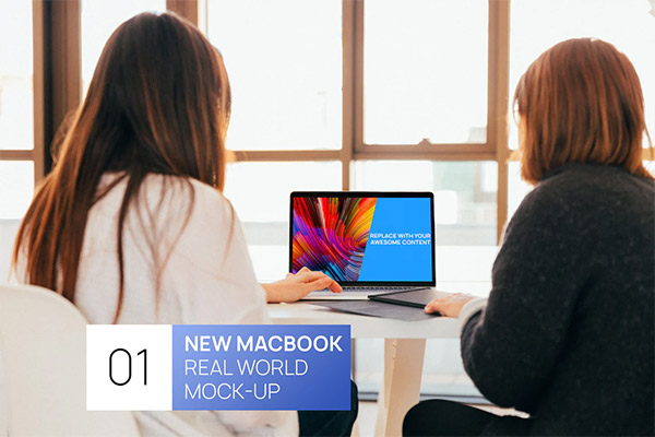 Person using New MacBook Pro Real World Mock-Up