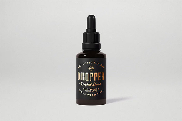 Dropper Bottle Mock-Up Template