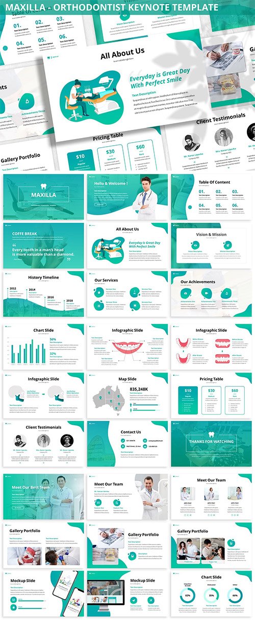 Maxilla - Orthodontist Keynote Template