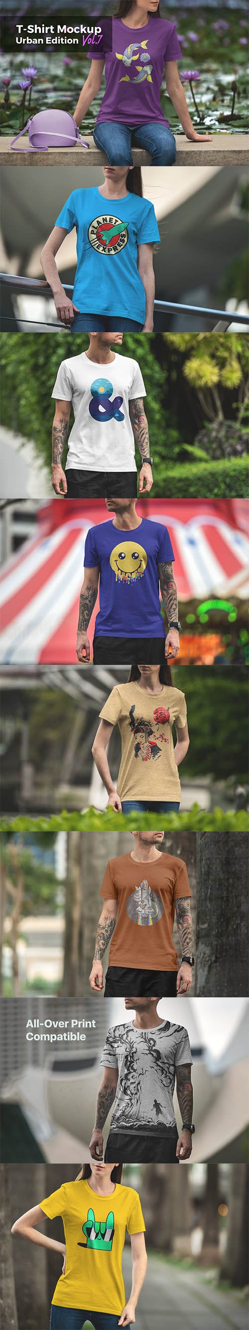 T-Shirt Mockup Urban Edition Vol. 7