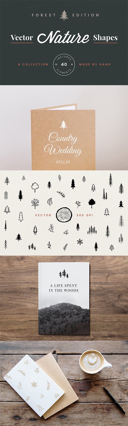 Vector Nature Shapes: Forest Edition