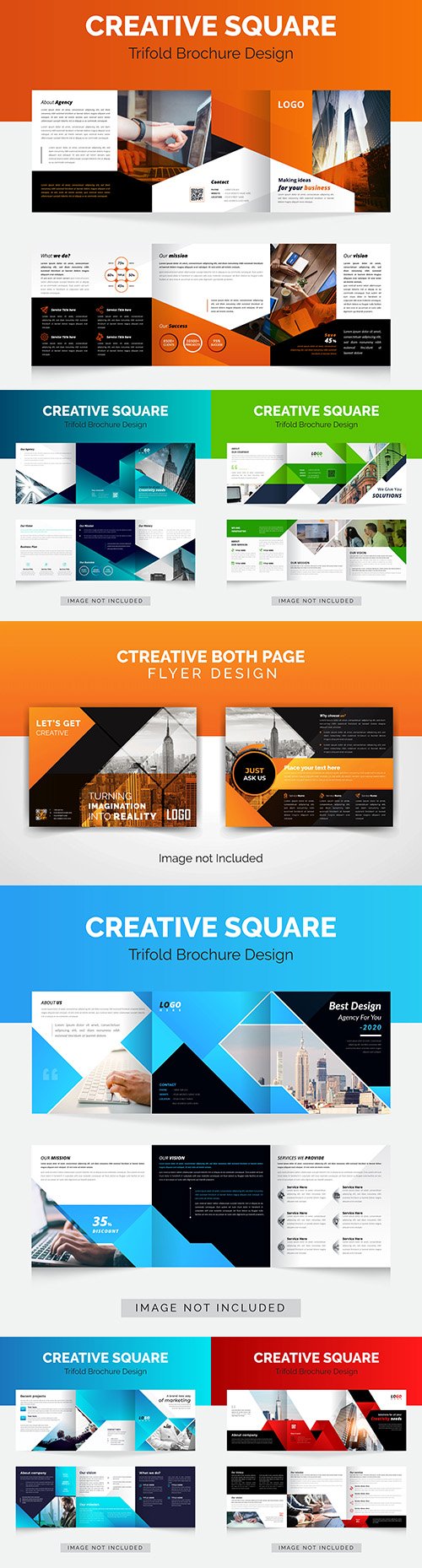 Creative design brochure business template