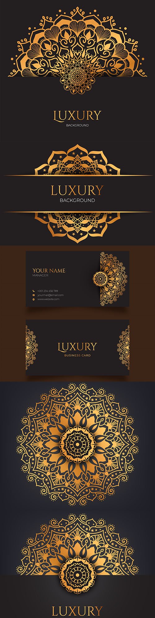 Luxury mandala golden pattern Arabic Islamic style