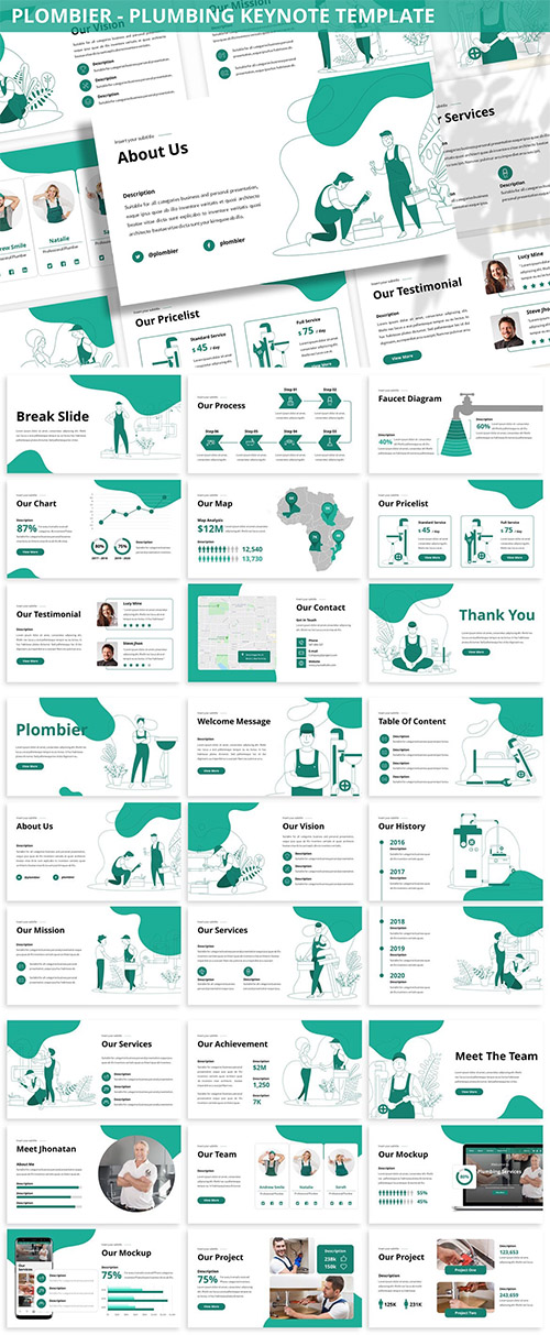 Plombier - Plumbing Keynote Template