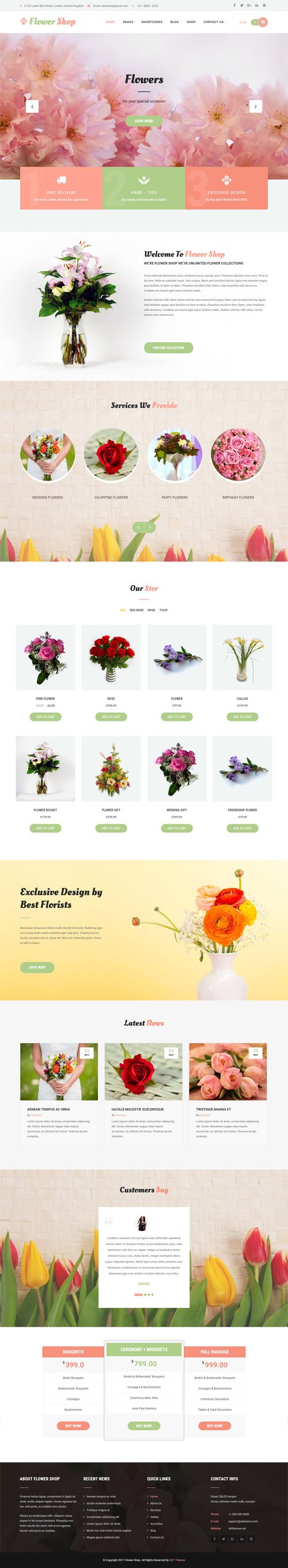 SKT Themes - Flower Shop v1.0 - Responsive WordPress Theme