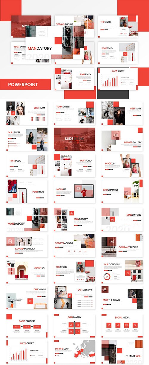 Mandatory - Business Powerpoint, Keynote and Google Slide Template