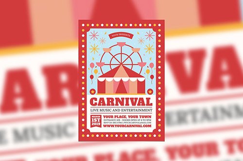PSD Carnival Event Flyer