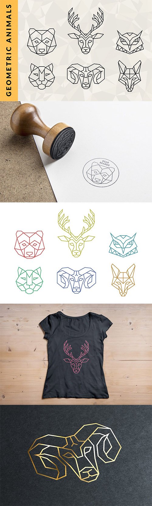 Geometric Animal Logos