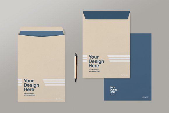 3 C4 Envelopes Mockup 241591249