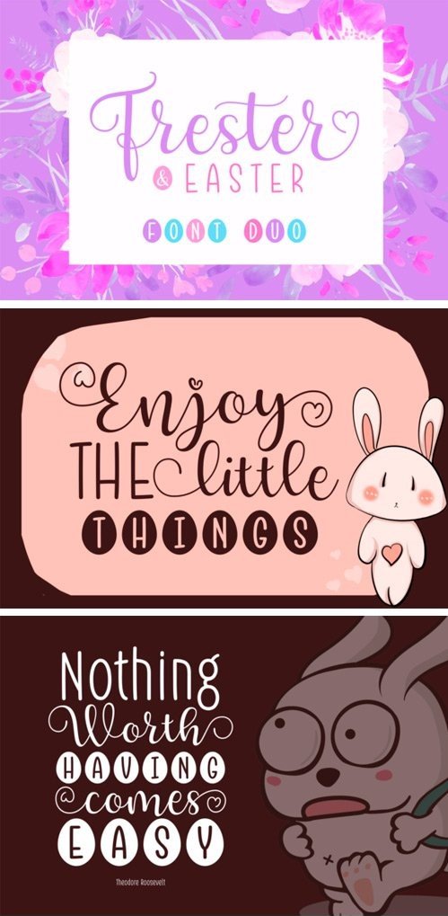 Frester & Easter Duo Font