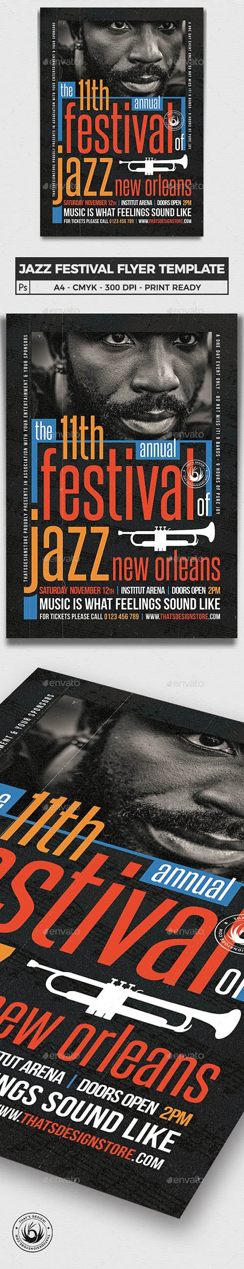 Jazz Festival Flyer Template V10 23202196