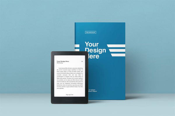 Book and eBook Reader Mockup 245048553