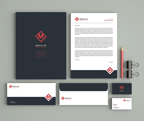 Business Stationery Set Mockup 2 187931195